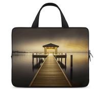 Custodia per computer portatile da 15 pollici Pavilion on the sea borsa per computer per uomo donna borsa messenger borsa per computer per lavoro, padiglione sul mare, 15 pollici, padiglione sul mare