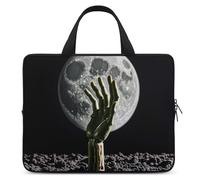 Custodia per computer portatile da 15 pollici Zombie Earth Suolo Luna Piena Borsa per laptop per uomo donna Borsa per computer Borsa messenger per lavoro, zombie terra terra luna piena, 15 pollici