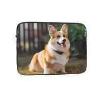 Custodia per computer portatile da 17 pollici, antiurto, con cane Corgi
