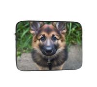 Custodia per computer portatile da 17 pollici Borsa per il trasporto del computer Antiurto Copertura Protettiva Carino pastore tedesco Manica Del Computer Portatile Slim Cover