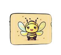 Custodia per computer portatile da 17 pollici con stampa di api gialle accessorio essenziale per pendolarismo e uso in ufficio