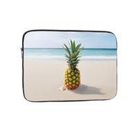Custodia per computer portatile da 17 pollici, custodia protettiva morbida con stampa ananas by the sea, borsa sottile e leggera appositamente compatibile con MacBook da 17 pollici, adatta per alcuni