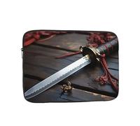 Custodia per computer portatile da 17 pollici Manicotto per computer antiurto Borsa per computer Giappone Samurai Spada Custodia per Computer Copertura per il trasporto