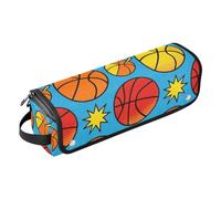 Custodia per computer portatile da 33 a 35,5 cm, con tappetino in ferro, stile pop art, borsa organizer per attrezzi da basket