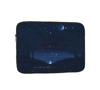 Custodia per Computer Portatile Dark Blue Night View Prints Sleeve per Laptop Multicolore Impermeabile Custodia Notebook, per Computer, Notebook, Travel, 15In