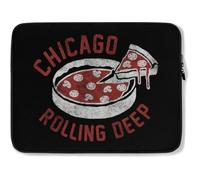 Custodia per Computer Portatile Deep Dish Pizza Custodia Notebook Comfyable Impermeabile Borsa per Laptop 15In, per Laptop, Notebook