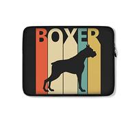 Custodia per Computer Portatile Dog Boxer Retro Borsa da Trasporto Multicolore Comfyable Custodia per Laptop 15In, per Laptop, Notebook