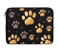 Custodia per Computer Portatile Dog Paw Print Borsa Porta Multicolore Impermeabile Custodia per Laptop, per Travel, Computer, Office, 15In
