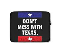 Custodia per Computer Portatile Don't Mess with Texas Texan Pride Lone Star State Portatile Borsa Multicolore Impermeabile Custodia Notebook 15In, per Computer Portatile, Laptop