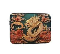 Custodia per Computer Portatile Dragon Chinese Background Sleeve per Laptop Multicolore Impermeabile Portatile Borsa, per Computer, Travel, Notebook, 15In