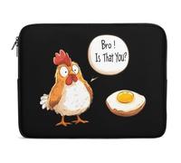 Custodia per Computer Portatile Egg Chicken Bro! Is That You Borsa per Laptop Multicolore Impermeabile Custodia Protettiva per Laptop, per Computer, Notebook, Travel, 15In