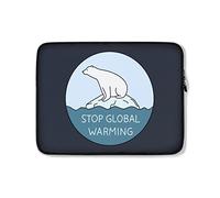 Custodia per Computer Portatile Environment Protection Polar Bear Global Warming Sleeve per Laptop Multicolore Comfyable Portatile Borsa 15In, per Laptop, Notebook