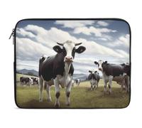 Custodia per Computer Portatile Farm Cow Pictures Borsa da Trasporto Comfyable Resistente Custodia Notebook, per Notebook, Office, Computer, 15In