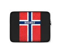 Custodia per Computer Portatile Flag of Norway Custodia Protettiva per Laptop Multicolore Impermeabile Borsa da Trasporto 15In, per Computer Portatile, Notebook