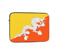 Custodia per Computer Portatile Flag of The Kingdom of Bhutan Prints Borsa per Laptop Multicolore Impermeabile Portatile Borsa, per Office, Computer, Notebook, 15In
