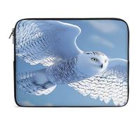 Custodia per Computer Portatile Flight of The Snowy Snowy Owl Sleeve per Laptop Impermeabile Antiurto Custodia Notebook, per Office, Travel, Notebook, 15In