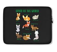 Custodia per Computer Portatile Foxes of The World Cute Borsa Porta Multicolore Impermeabile Borsa da Trasporto 15In, per Computer Portatile, Notebook