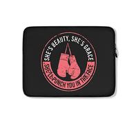 Custodia per Computer Portatile Funny Girl Boxing Sleeve per Laptop Impermeabile Multicolore Custodia Protettiva per Laptop 15In, per Computer Portatile, Notebook