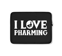Custodia per Computer Portatile Funny Pharmacists I Love Pharming Pharmacy Technician Portatile Borsa Multicolore Resistente Borsa Porta 15In, per Computer Portatile, Notebook
