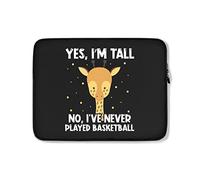 Custodia per Computer Portatile Funny Tall No Basketball Custodia Protettiva per Laptop Comfyable Multicolore Borsa da Trasporto 15In, per Laptop, Notebook