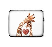 Custodia Per Computer Portatile Giraffa Mamma Cuore Bambino Amore Carino Custodia Protettiva Per Laptop Antiurto Borsa Per Laptop Multicolore Borsa Da Trasporto, Per Laptop, Notebook, 15in