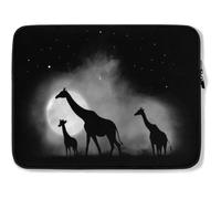 Custodia per Computer Portatile Giraffes Family Silhouette Custodia per Laptop Comfyable Impermeabile Portatile Borsa 15In, per Computer Portatile, Notebook