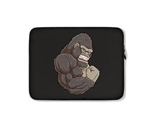 Custodia per Computer Portatile Gorilla At The Gym Sleeve per Laptop Antiurto Multicolore Portatile Borsa 15In, per Computer Portatile, Notebook