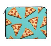 Custodia per Computer Portatile Green Pizza Slices Borsa per Laptop Resistente Multicolore Custodia per Laptop, per Office, Notebook, Computer, 15In