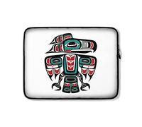 Custodia per Computer Portatile Haida Native Bird Totem Custodia Notebook Antiurto Multicolore Borsa per Laptop 15In, per Laptop, Computer Portatile