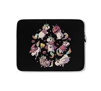 Custodia per Computer Portatile Halloween Uni-Corn Cute Spooky Magic Custodia Notebook Multicolore Comfyable Borsa da Trasporto 15In, per Computer Portatile, Notebook