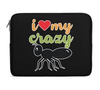 Custodia per Computer Portatile I Love My Crazy Aunt Sleeve per Laptop Antiurto Resistente Custodia per Laptop, per Notebook, Office, Computer, 15In