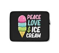 Custodia per Computer Portatile Ice Cream Love Sleeve per Laptop Resistente Multicolore Borsa per Laptop 15In, per Notebook, Computer Portatile