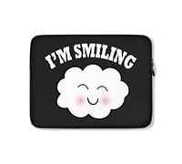 Custodia per Computer Portatile I'm Smiling Cloud Cute Custodia Protettiva per Laptop Multicolore Impermeabile Borsa da Trasporto 15In, per Laptop, Notebook