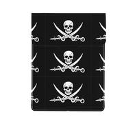Custodia per computer portatile, in pelle di alta qualità, con bandiera dei pirati, elegante custodia per MacBook da 13 pollici con design a stampa completa per modelli 2018 e più recenti