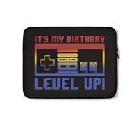 Custodia per Computer Portatile It's My Birthday Level Up Custodia per Laptop Multicolore Comfyable Custodia Notebook 15In, per Computer Portatile, Notebook