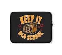 Custodia per Computer Portatile Keep It Old School Hip Hop Boombox Design Custodia per Laptop Resistente Multicolore Borsa Porta 15In, per Notebook, Laptop