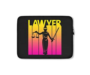 Custodia per Computer Portatile Law Lawyer Retro Custodia per Laptop Impermeabile Multicolore Borsa da Trasporto 15In, per Laptop, Notebook