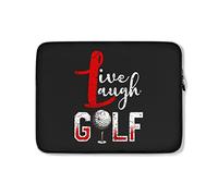 Custodia per Computer Portatile Live Laugh Golf Custodia per Laptop Multicolore Comfyable Custodia Protettiva per Laptop 15In, per Notebook, Laptop