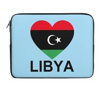 Custodia per Computer Portatile Love Libya Borsa da Trasporto Multicolore Impermeabile Custodia per Laptop, per Travel, Office, Notebook, 15In