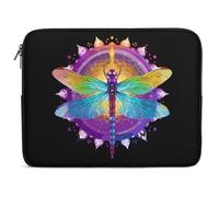 Custodia per Computer Portatile Mandala Dragonfly Chakra Dragonflies Borsa per Laptop Multicolore Comfyable Custodia Notebook, per Office, Travel, Notebook, 15In
