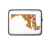 Custodia per Computer Portatile Maryland State Flower Black-Eyed Susan Custodia per Laptop Multicolore Impermeabile Borsa da Trasporto 15In, per Computer Portatile, Notebook