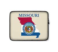 Custodia per Computer Portatile Missouri Flag Map Custodia Notebook Impermeabile Antiurto Borsa per Laptop 15In, per Computer Portatile, Notebook