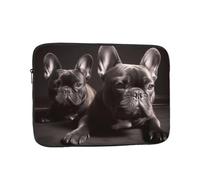 Custodia per computer portatile, motivo: bulldog francese, custodia per computer portatile da 17 pollici