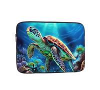 Custodia per computer portatile, motivo: tartarughe marine con pittura a diamante, borsa per computer portatile da 10 pollici