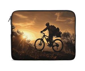 Custodia per Computer Portatile Mountain Bike in The Evening Sleeve per Laptop Resistente Antiurto Portatile Borsa, per Office, Travel, Notebook, 15In