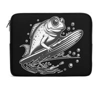 Custodia per Computer Portatile Mudskipper Is Surfing Sleeve per Laptop Resistente Antiurto Portatile Borsa, per Office, Travel, Notebook, 15In