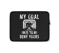 Custodia per Computer Portatile My Goal Is To Deny Yours Hockey Goalie Borsa per Laptop Multicolore Antiurto Borsa Porta 15In, per Computer Portatile, Notebook
