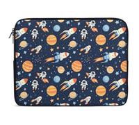 Custodia per Computer Portatile Outer-Space Astronaut Rocket Sleeve per Laptop Antiurto Multicolore Custodia per Laptop, per Computer, Notebook, Travel, 15In