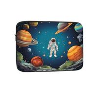 Custodia per Computer Portatile Outer Space Rocket Astronaut Sleeve per Laptop Comfyable Multicolore Custodia Protettiva per Laptop, per Computer, Notebook, Travel, 15In