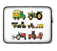 Custodia Per Computer Portatile Outfit Farm Theme Bulldozer Tractor Design Barnyard Borsa Porta Comfyable Impermeabile Custodia Notebook 15In, Per Laptop, Notebook